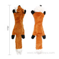 Squeaky Plush Dog Toy Fox